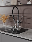 Смеситель для кухни Agger Elegant A3252555 цвет Оружейная сталь-8