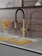 Смеситель для кухни Agger Elegant A3252599 цвет Золото матовое-6