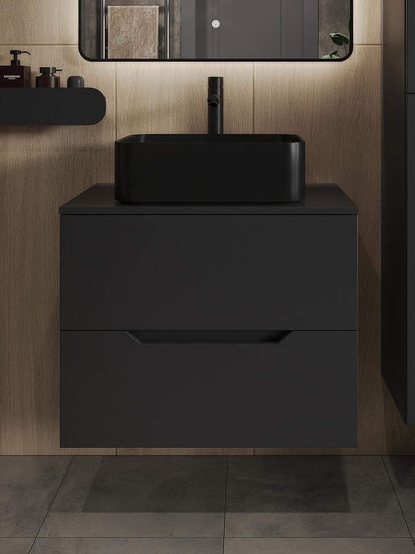 Тумба с раковиной Orange Line 70 Li-70TubMDF+B02-460MB подвесная 