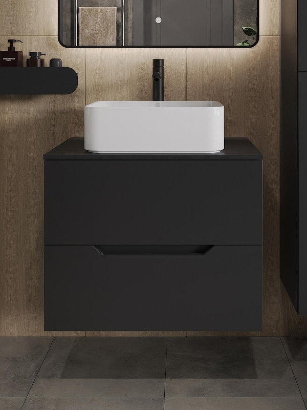 Тумба с раковиной Orange Line 70 Li-70TubMDF+B02-460W подвесная 