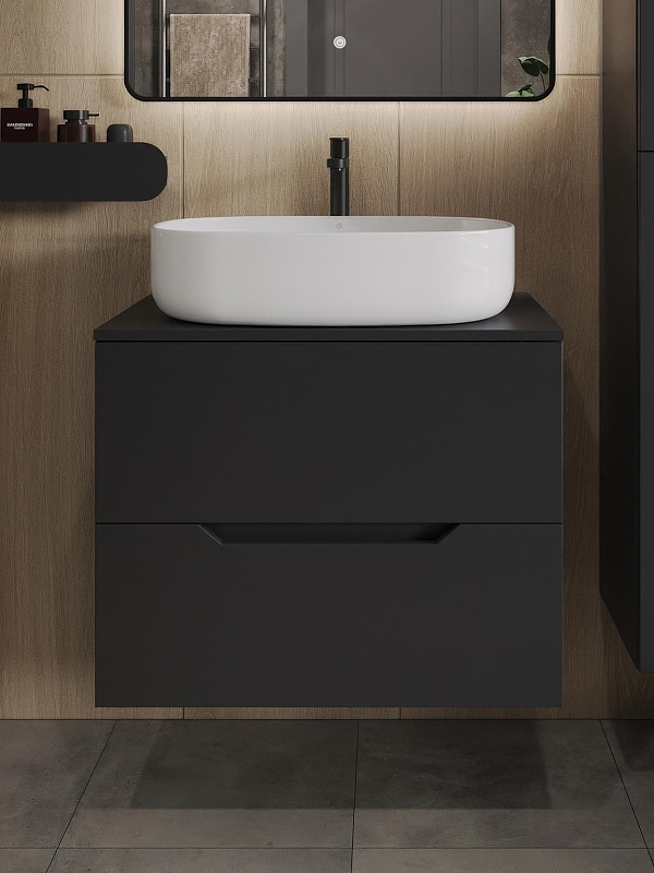 Тумба с раковиной Orange Line 70 Li-70TubMDF+B04-600W подвесная 