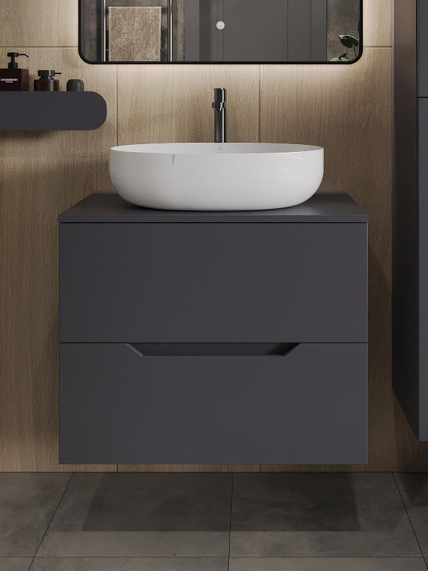 Тумба с раковиной Orange Line 70 Li-70TugMDF+B05-520W подвесная 