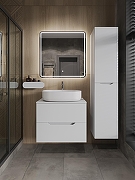 Тумба с раковиной Orange Line 70 Li-70TuwMDF+B08-600W подвесная цвет Белый матовый-6