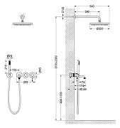 Душевая система Timo Saona SX-2348/13SM цвет Никель матовый-1