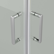 Душевой уголок Aquatek 100x100 AQ.KV.100.1CH профиль Хром стекло прозрачное-2