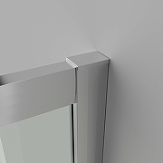 Душевой уголок Aquatek 100x100 AQ.KV.100.1CH профиль Хром стекло прозрачное-3