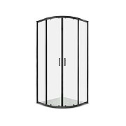 Душевой уголок Aquatek 90x90 AQ.RO.090.1BL профиль Черный матовый стекло прозрачное