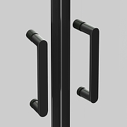 Душевой уголок Aquatek 90x90 AQ.RO.090.1BL профиль Черный матовый стекло прозрачное-2