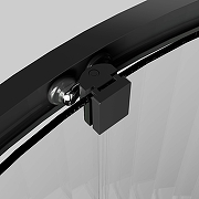 Душевой уголок Aquatek 90x90 AQ.RO.090.1BL профиль Черный матовый стекло прозрачное-3