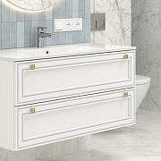 Тумба под раковину SanVit Августо 100 kavg2100 подвесная цвет Белый матовый