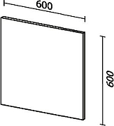 Зеркало SanVit Кубэ 60 zkube60 с подсветкой с инфракрасным выключателем-4