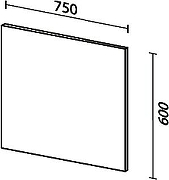 Зеркало SanVit Кубэ 75 zkube75 с подсветкой с инфракрасным выключателем-4