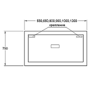 Зеркало SanVit Матрикс 60 zmatrix60 с подсветкой без выключателя-6