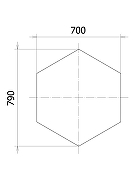Зеркало SanVit Люксор 70 zluxor70 цвет Брашированное золото-1