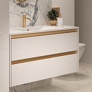 Тумба под раковину SanVit Люксор 70 kluxor2070 подвесная цвет Белый матовый-1