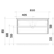 Тумба под раковину SanVit Люксор 70 kluxor2070 подвесная цвет Белый матовый-5