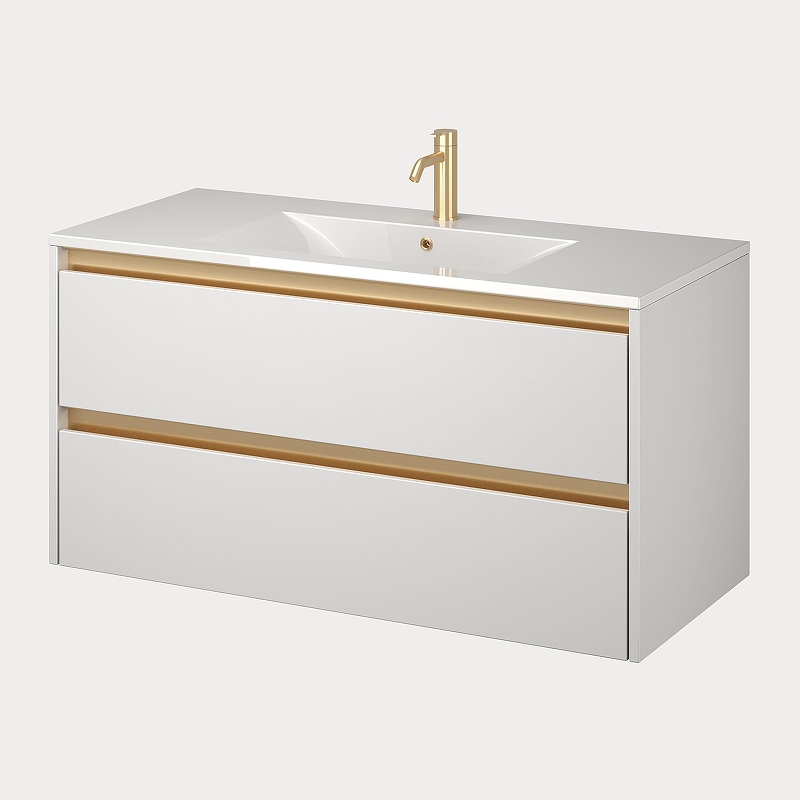 Тумба под раковину SanVit Люксор 100 kluxor2100 подвесная 