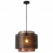 Подвесной светильник Lucide Orrin 02404/01/30 цвет плафона/подвески Бронза, Черный, цвет арматуры Черный-1