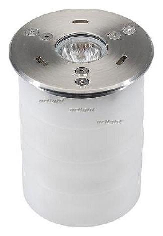 Встраиваемый в дорогу светильник Arlight KT-AQUA-R85-7W Warm3000 (SL, 25 deg, 12V) 024938 