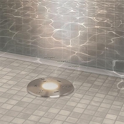 Встраиваемый в дорогу светильник Arlight KT-AQUA-R85-7W Warm3000 (SL, 25 deg, 12V) 024938 цвет серебро-1