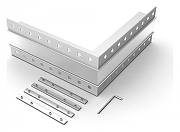 Соединитель угловой L-образный накладной Arlight S-LUX 030096 цвет серый