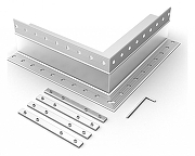 Соединитель угловой L-образный накладной Arlight S-LUX 030101 цвет серый