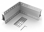 Соединитель угловой L-образный накладной Arlight S-LUX 030103 цвет серый