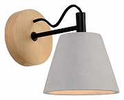 Бра Lucide Possio 03213/01/41 цвет плафона/подвески Белый, цвет арматуры Коричневый, Черный-1