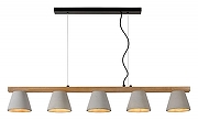Подвесной светильник Lucide Possio 03413/05/41 цвет плафона/подвески Белый, цвет арматуры Коричневый, Черный-2