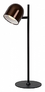 Настольная лампа Lucide Skanska Rech 03649/03/96 цвет плафона/подвески Коричневый, цвет арматуры Черный-1