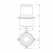 Плафон металлический Arlight CALIPSO 046746 цвет черный-1
