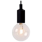 Подвесной светильник Lucide Fix 08408/01/30 цвет плафона/подвески Прозрачный, цвет арматуры Черный