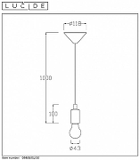 Подвесной светильник Lucide Fix 08408/01/30 цвет плафона/подвески Прозрачный, цвет арматуры Черный-3