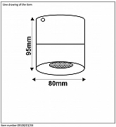 Накладной светильник Lucide Bodi 09100/01/30 цвет Черный-3