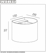 Накладной светильник Lucide Xio 09218/04/30 цвет плафона/подвески Черный, цвет арматуры Черный-6