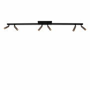 Спот Lucide Keoni 09943/06/97 цвет плафона/подвески Коричневый, цвет арматуры Черный-1