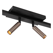 Спот Lucide Keoni 09943/06/97 цвет плафона/подвески Коричневый, цвет арматуры Черный-3