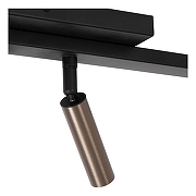 Спот Lucide Keoni 09943/06/97 цвет плафона/подвески Коричневый, цвет арматуры Черный-4