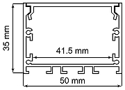 Короб накладной Feron CAB257 10370 цвет черный-4