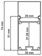 Короб накладной Feron CAB266 10377 цвет серебро-4