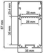 Короб накладной Feron CAB267 10378 цвет серебро-4