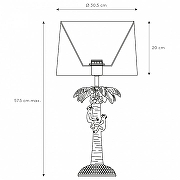 Настольная лампа Lucide Extravaganza Coconut 10505/81/02 цвет плафона/подвески Зеленый, цвет арматуры Золото-4