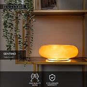 Настольная лампа Lucide Sentino 10525/30/41 цвет плафона/подвески Коричневый, цвет арматуры Золото-2