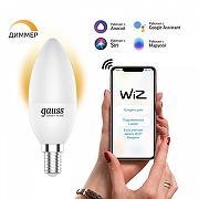 Лампа светодиодная с управлением через Wi-Fi Gauss Smart Home 1100112 IP 20-1
