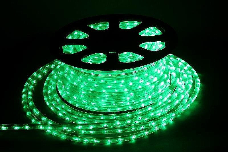 Шнур световой Sneha 11-2W-100M-220V-LED-U CUT 1M GN 