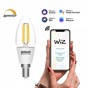 Лампа светодиодная с управлением через Wi-Fi Gauss Smart Home 1230112 IP 20-1