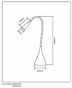 Настольная лампа офисная Lucide Zozy 18650/03/31 цвет плафона/подвески Белый, цвет арматуры Белый-3