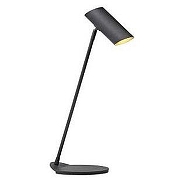 Настольная лампа Lucide Hester 19600/01/30 цвет плафона/подвески Черный, цвет арматуры Черный