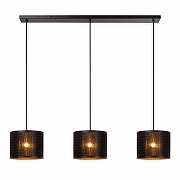 Подвесной светильник Lucide Tagalog 21429/03/30 цвет плафона/подвески Черный, цвет арматуры Черный-1