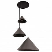 Подвесной светильник Lucide Spitze 21440/13/36 цвет плафона/подвески Серый, цвет арматуры Черный